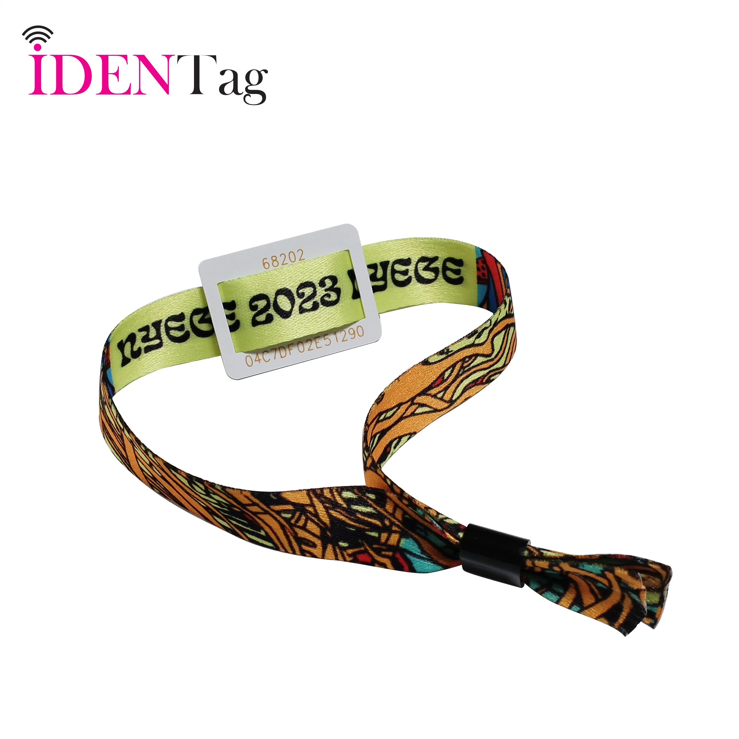 Charm Cheap Concert Festival Polyester High quality/High cost performance  Cloth Soft Convenient Recycle Wristband Bracelet