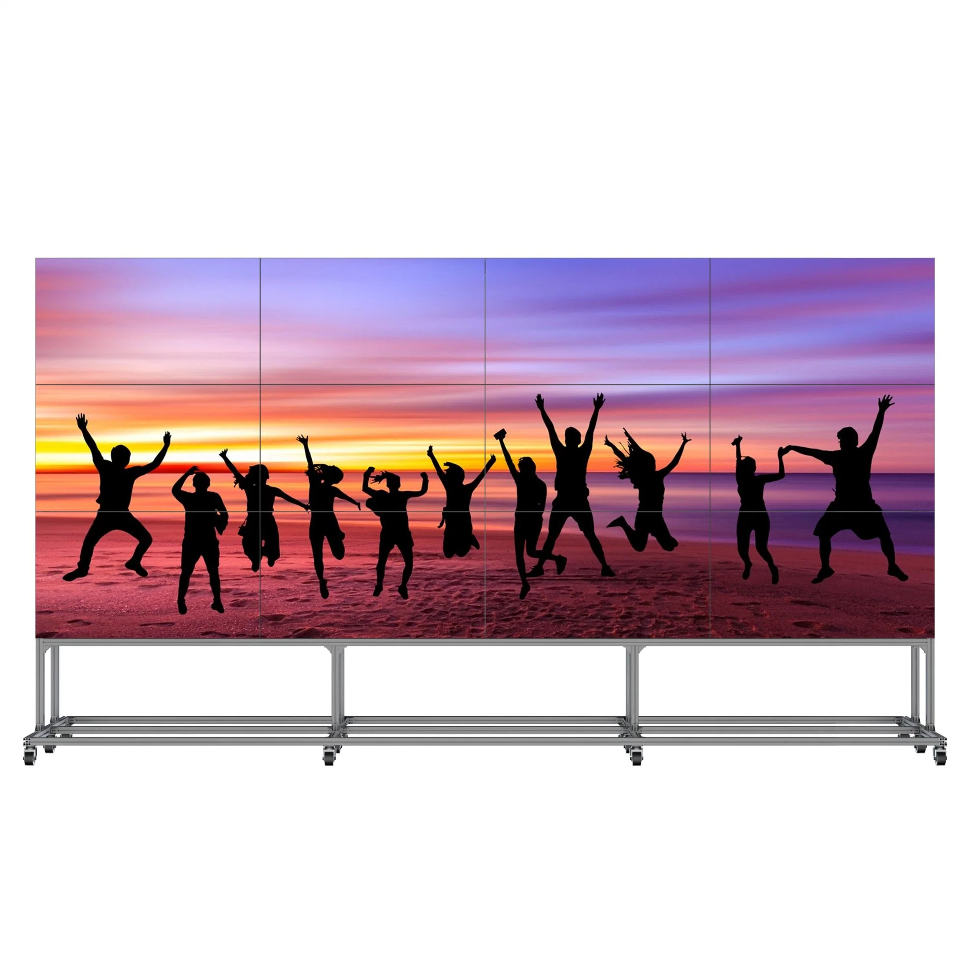 Advertising Sticker LCD Video Wall 46inch 3.5mm 2 X 3 Advertising Caps Digital Signage Mount Digital Tablet Shelf Signage