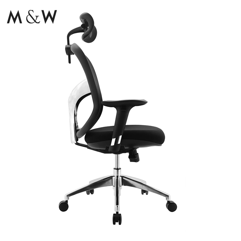 M&amp;W High Back Conference Best ergonomique Back Design aluminium Modern Chaise de bureau en maille réglable en hauteur