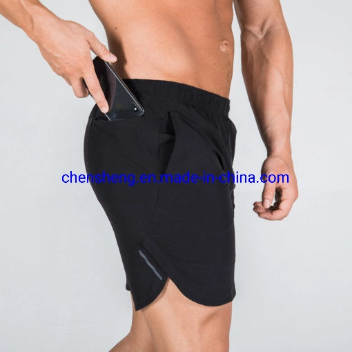 OEM Service nueva moda de los hombres pantalones cortos deportivos Beaching Culturismo Fitness Sweatpants emparejador compresiones breve