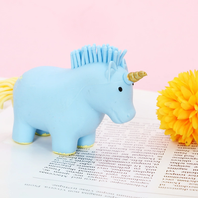 Hot Sale Animal Sensory Cute Flour Vent Simulation Unicorn TPR Stress Relief Fidget Novelty Toys Promotional Gift