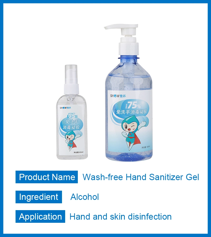 China Made Factory 75 Alcohol Hand Sanitizer Gel for Hand Washing