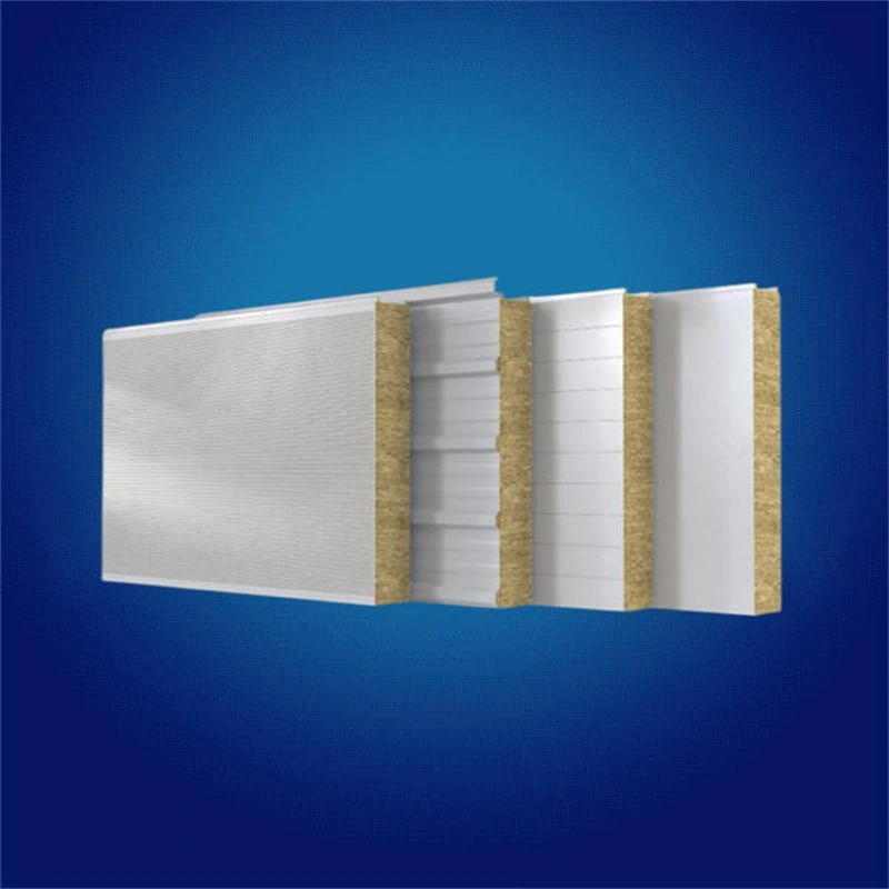 Sandwich Panel Mineral Wool Rock Wool Sandwich Panel with Remarkable Heat Insulation