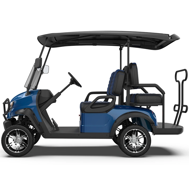 72V batería de litio bastidor de acero de alta potencia ODM independiente personalizado Freno de disco de suspensión 2 asientos eléctricos levantados Golf Carts