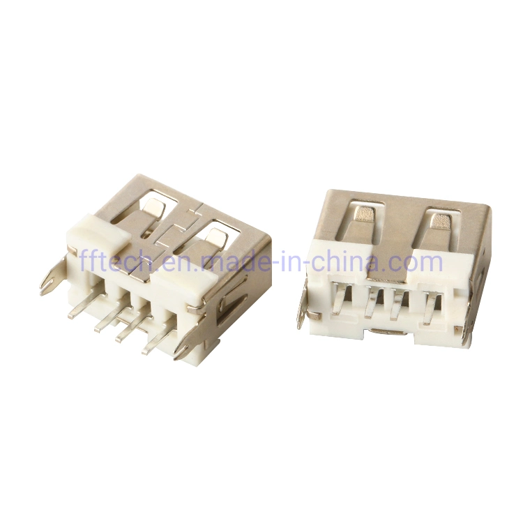 Hot Sales USB 2.0 Type a Connector Female 4 Pin USB-a Socket USB a Receptacle Connector Short Body 10mm