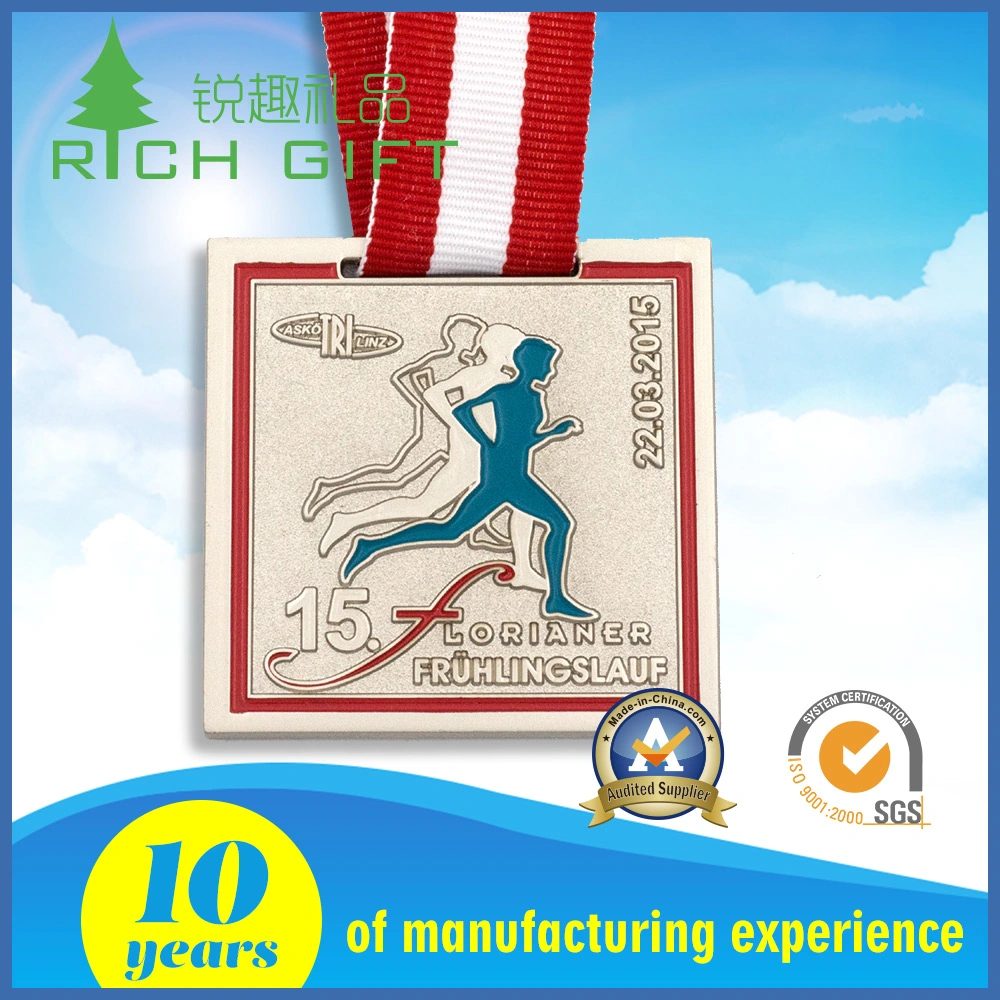 Custom Shiny Gold Silver Bronze Plating Finish Metal Medal Products