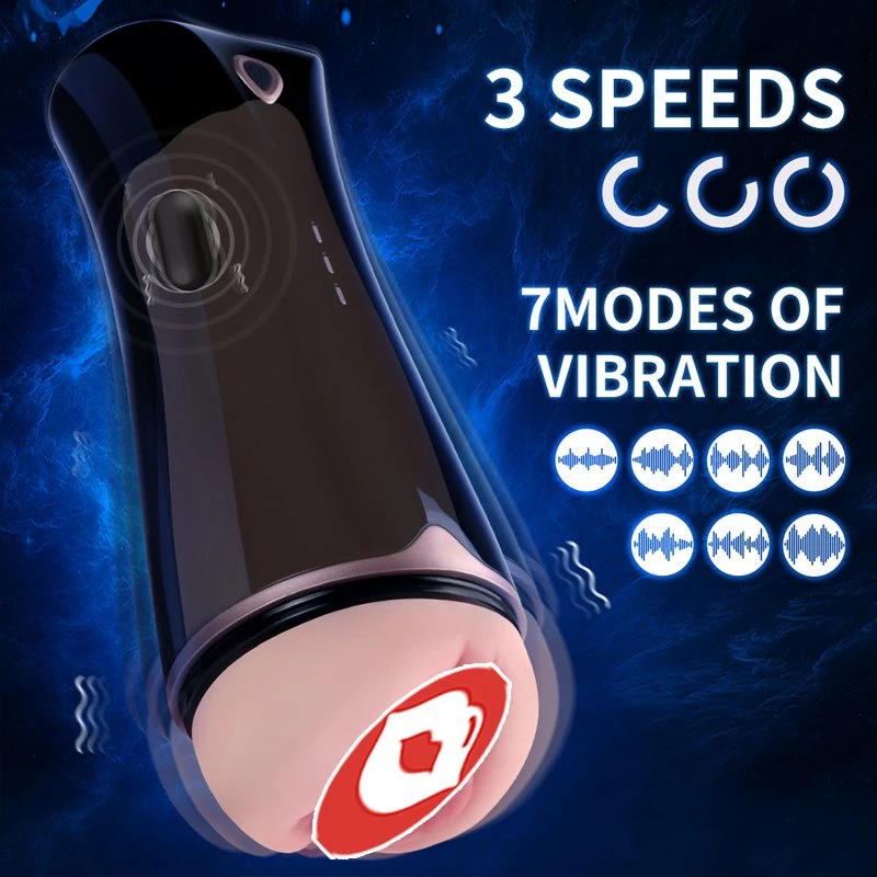 Oral Vagina Adult Masturbator Vibration Male Masturbation Cup Blowjob Sex Machine