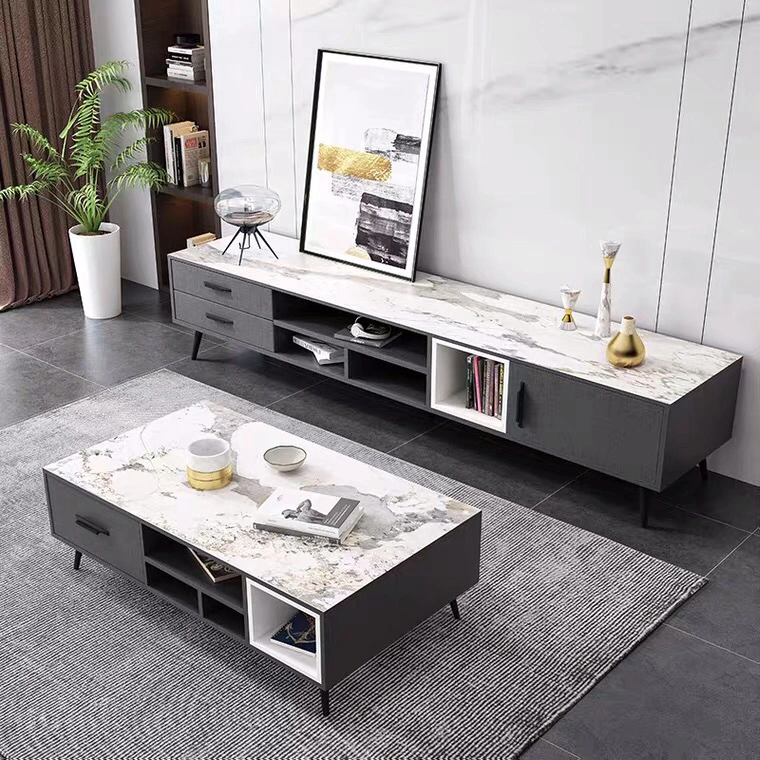 Mejor Venta mesa lado moderno de madera Home Armarios de Salón muebles de madera Soporte de TV