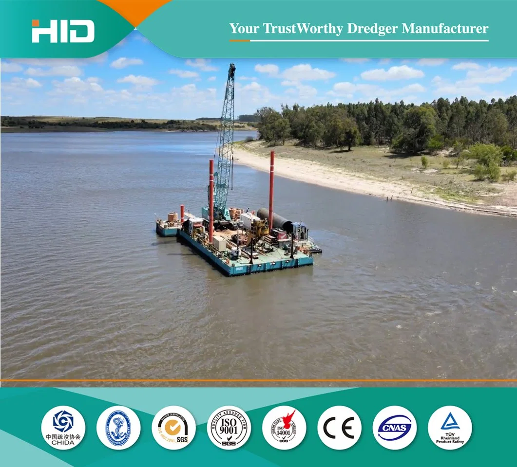 Pontoons modulares Plataforma flotante de Trabajo 100t-800t capacidad de carga Equipo pesado Barcazas flotantes del portador