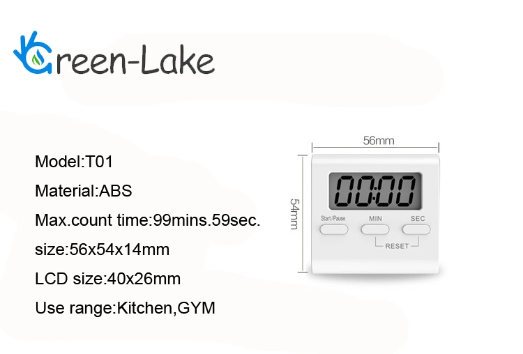 Kitchen Digital Timer Count Down/up with 3 Different Fix Methods