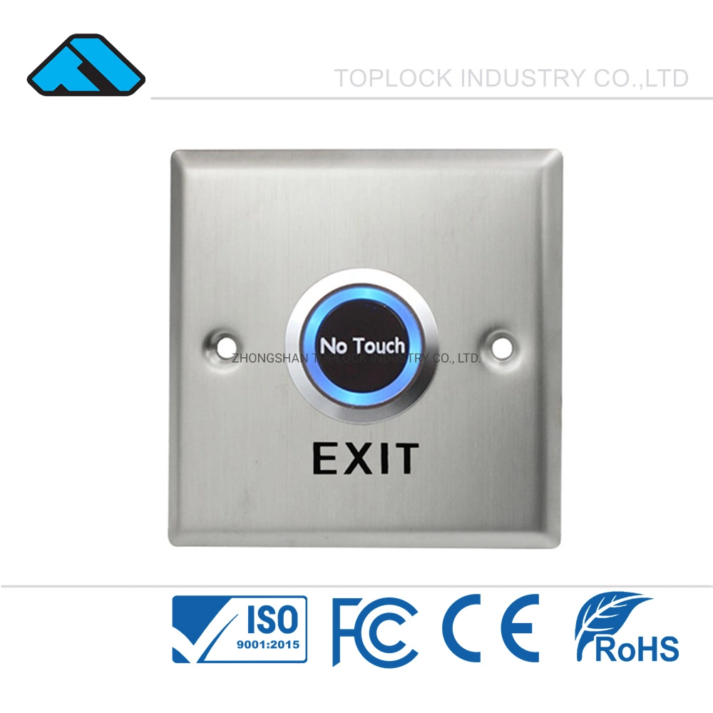 Hands Free No Touch Stainless Steel IR Button Switch Security Intercom Building System