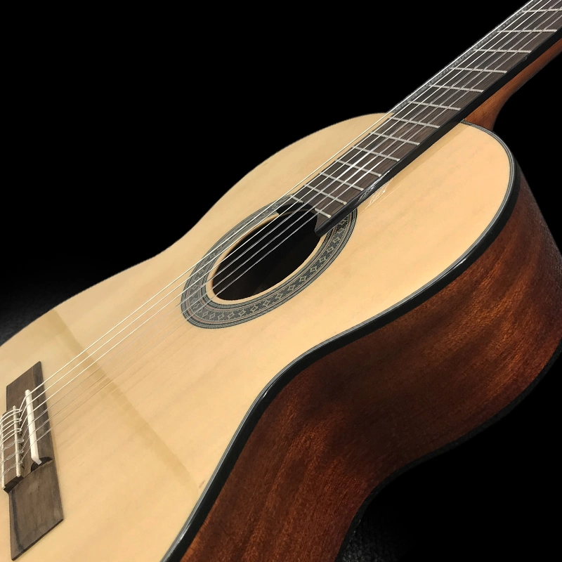 China Aiersi Brand Solid Top Spanish Mahogany Classical Guitar for Sale