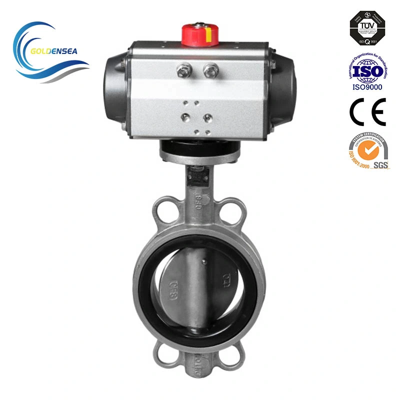 High Performance Wafer Butterfly Valve PTFE Encapsulated Disc Split Body Butterfly Valves