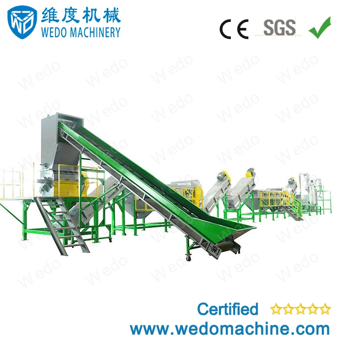 Waste PE PP HDPE Milk Bottle Flakes Making Agricultural Film Jumbo Woven Bags Crushing Washing Line Plastic Recycling Machines