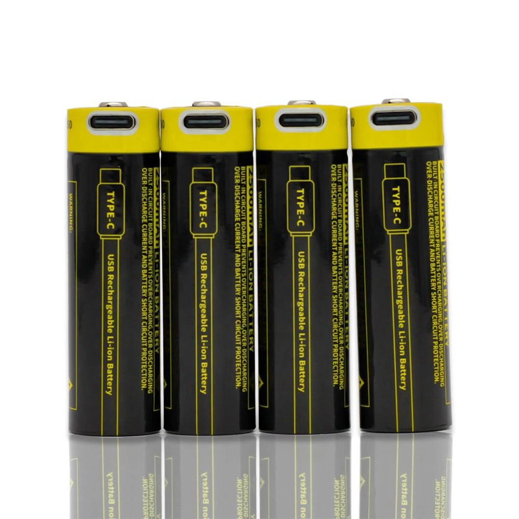 Factory Supply Rechargeable 3-7V 2500mAh Li-ion Battery for Flashlight