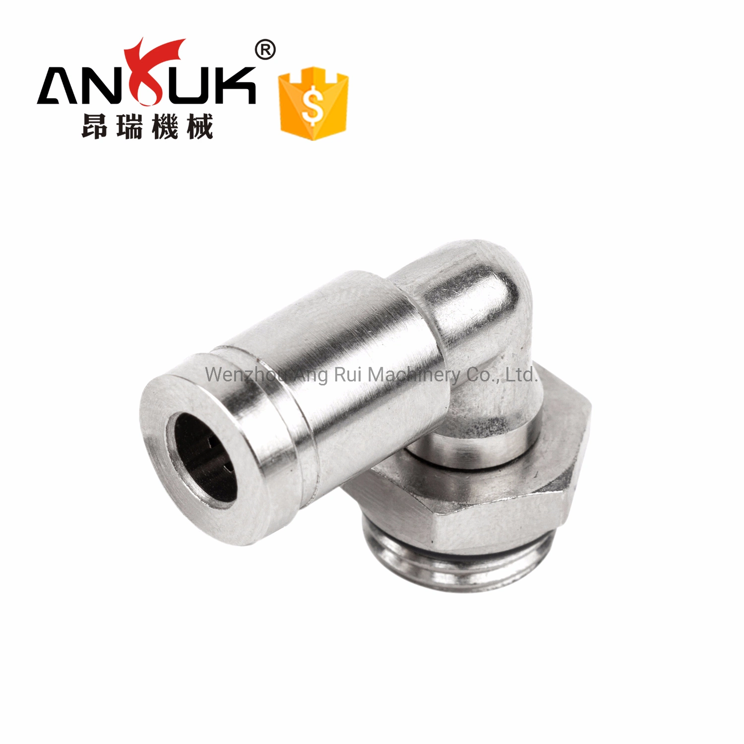 Factory Custom Elbow One Touch Quick Pneumatic Metal Fitting