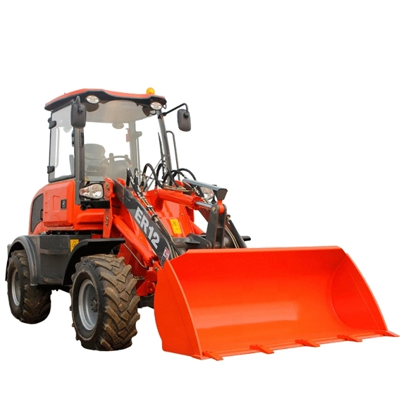 1,2 tonne Everun mini-chargeur Bulldozer chargeuse à roues Er12 Earth-Moving Machines