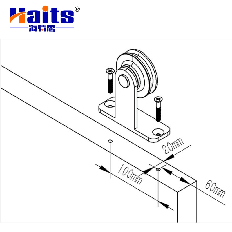 Barn Sliding Door Hardware T Shape Track System Door Hardware