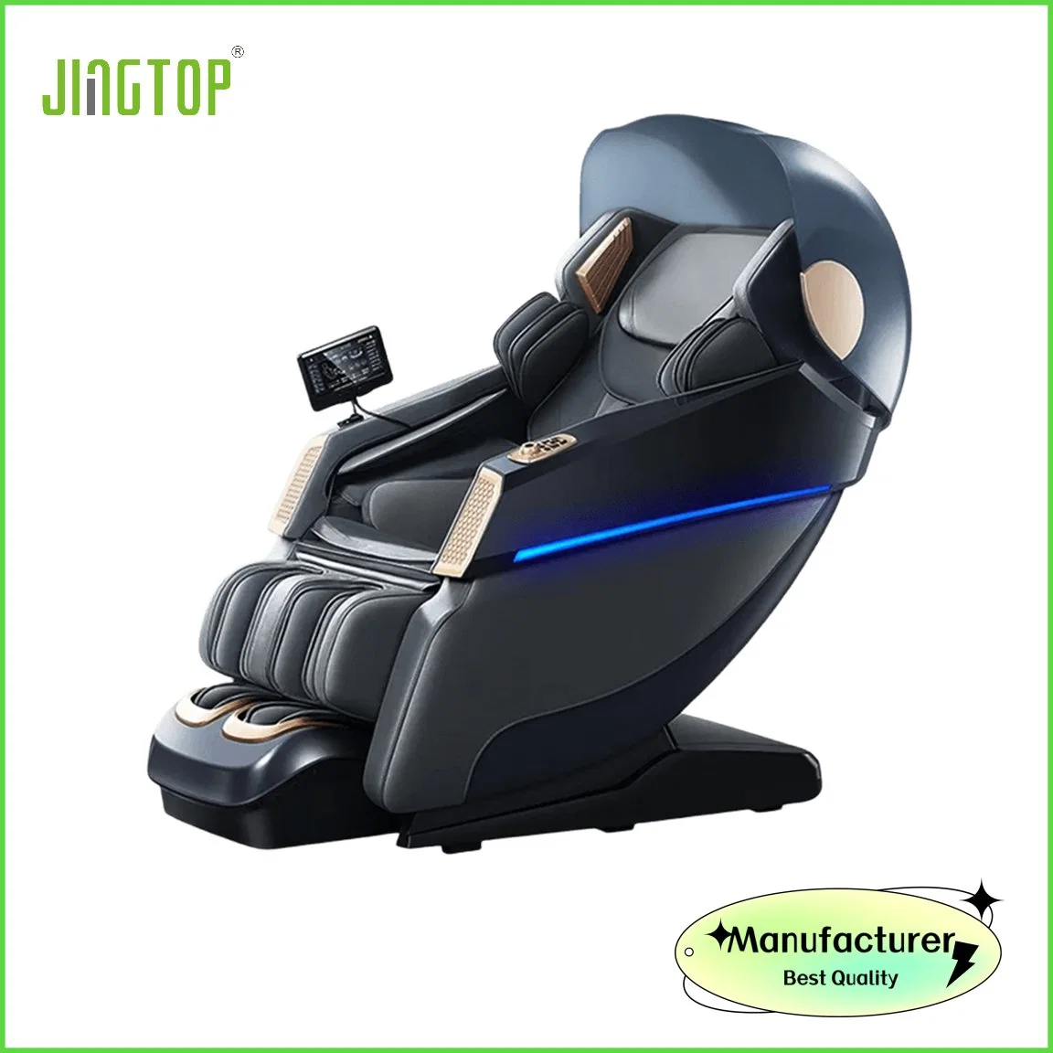 Jingtop Professional 3D 4D Logo de cliente Robótica Top End Body Care Mobiliario de casa silla de masaje