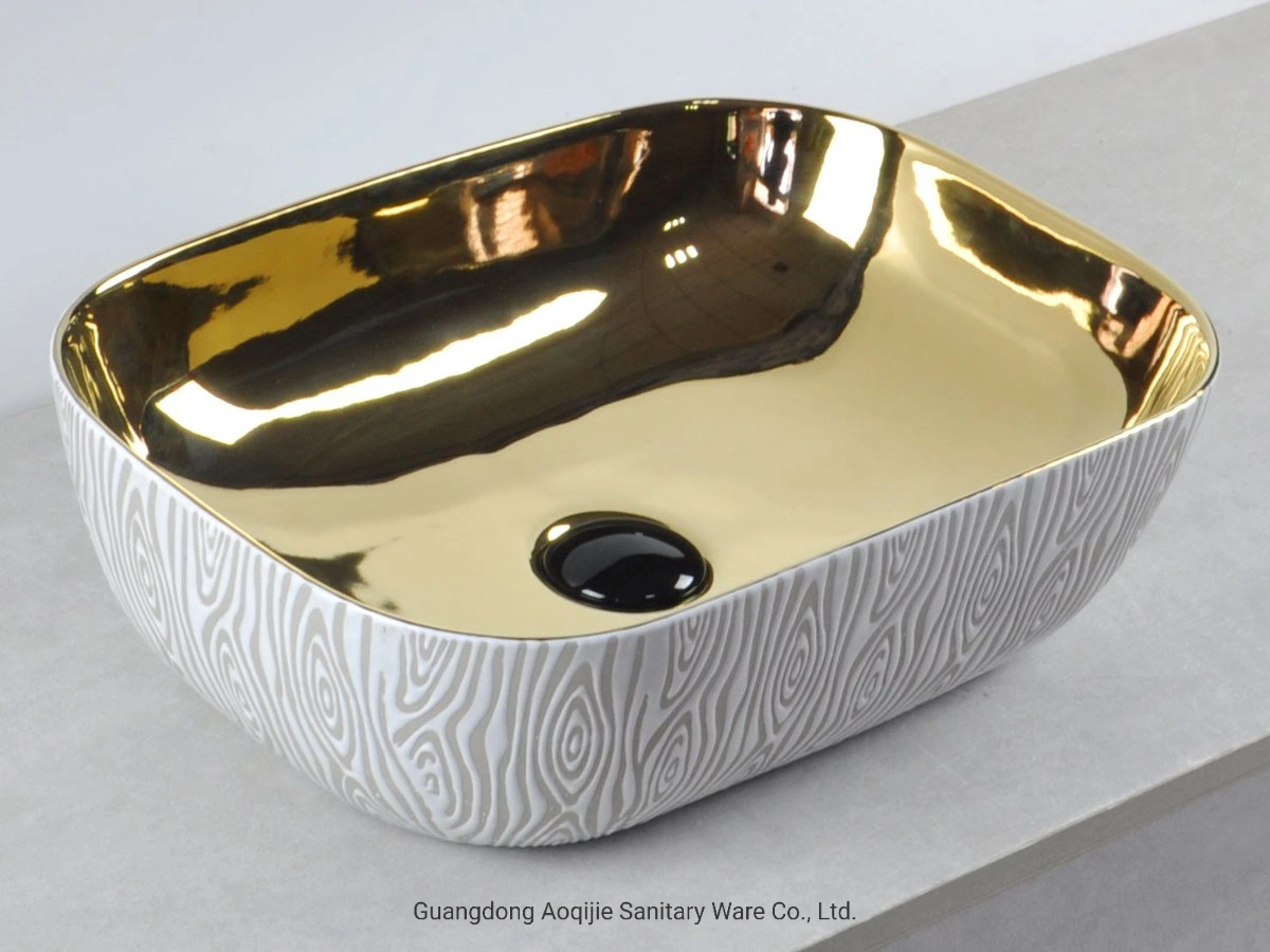 Goldplating Basin Stone Basin Ceramic Basin Bathroom Furniture