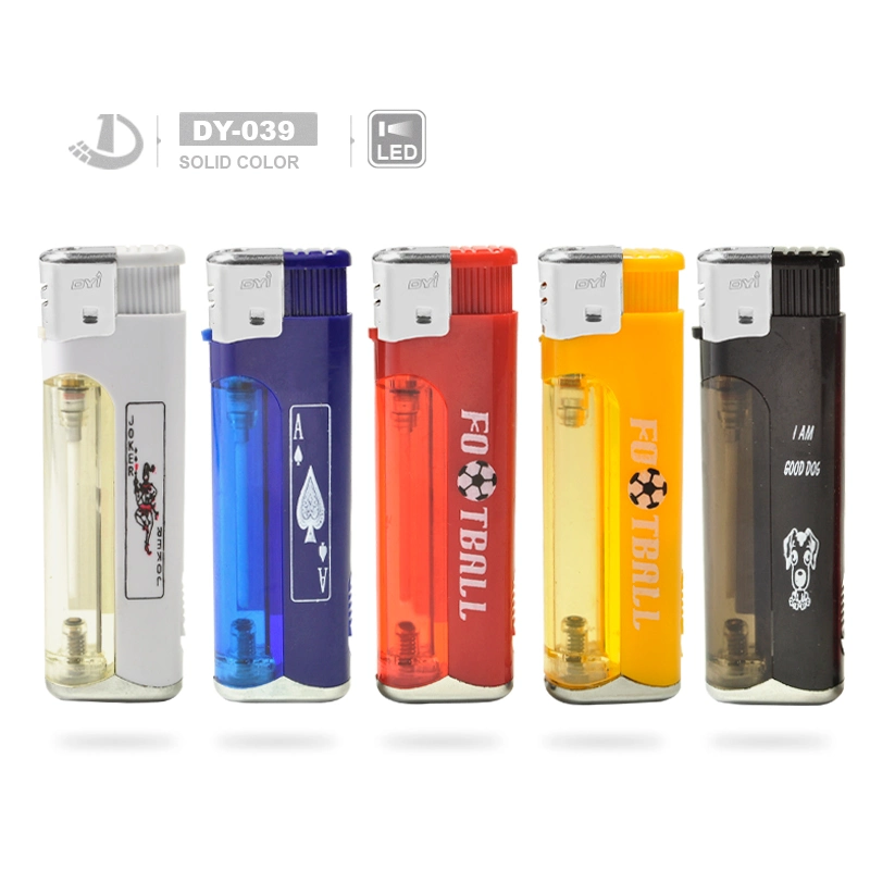 Dy-039 LED Lamp New Fashion Colorful High Quality Men's Style Electronic Lighter