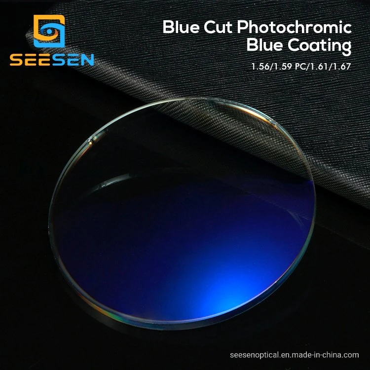 1,56 Blue Cut UV420 HMC-Objektive Photogromic Photogrey Blue Light Blockieren Optische Brillenbrille Mit Kunstharz Brillen Linse