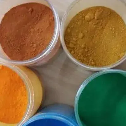 Fórmula química de concreto de colores ladrillo de pavimentación con óxido de hierro Rojo Inorgánico