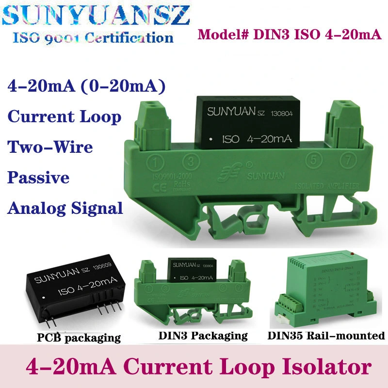 4-20mA DC Current Signal Amplifier with 3kv Isolation