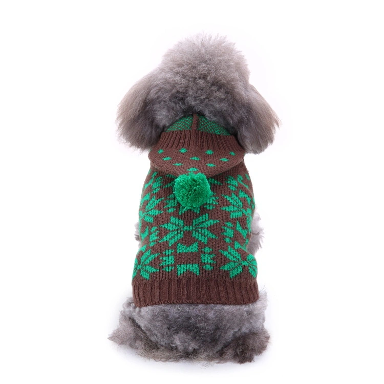 Pet Supply Wholesale Dog Clothes Fashion Dog Clothes Red and Green Dog Sweater