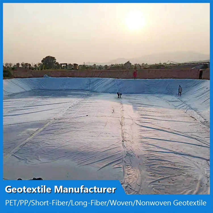 فتيلة بوليستر للحيوانات الأليفة/ألياف طويلة غير منسوجة Geotextile جهة تصنيع الفلترة ومكافحة تسرب المياه من اجل محطة معالجة مياه الصرف الصحى/محطة طمر النفايات/التخزين الملوث