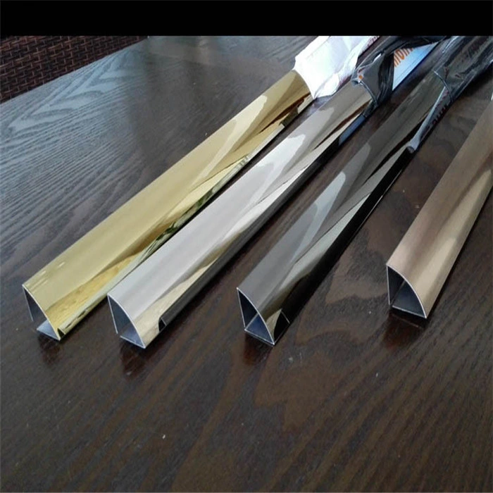 Gold Mirror Stainless Steel Decorative Trim Folded Skirting