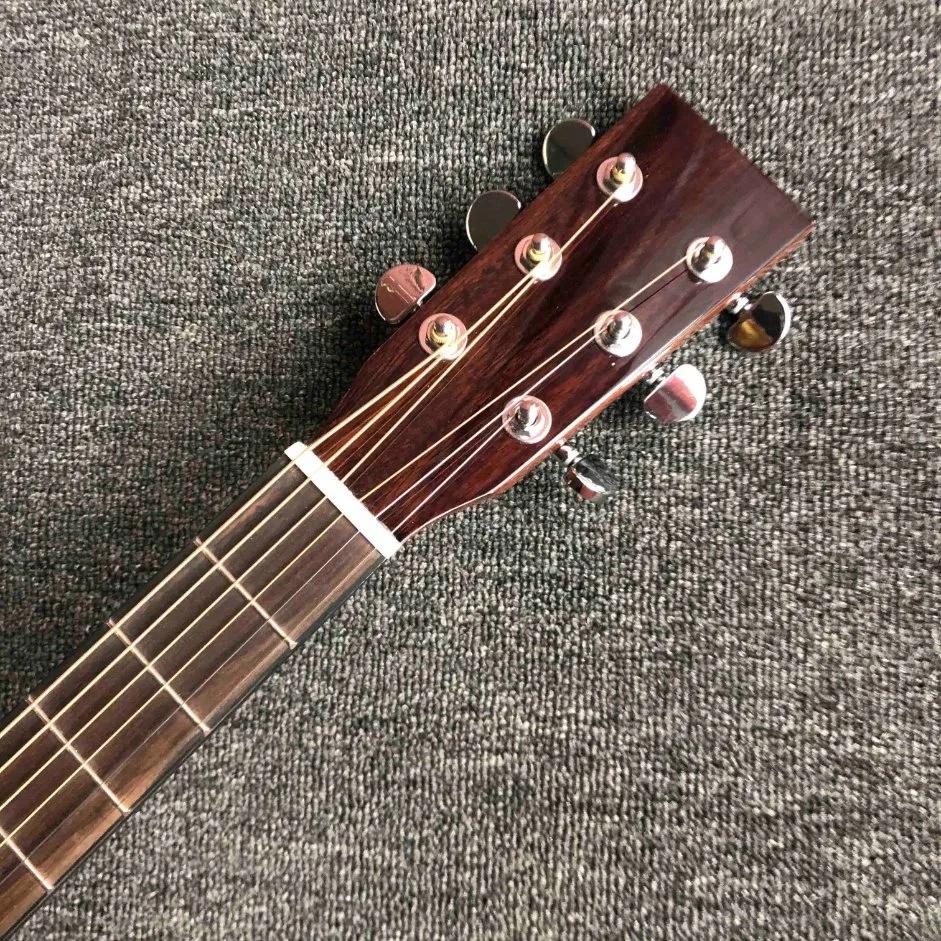 Custom AAAAA Vollholz 40 Zoll Om28AA Körper akustisch Gitarre