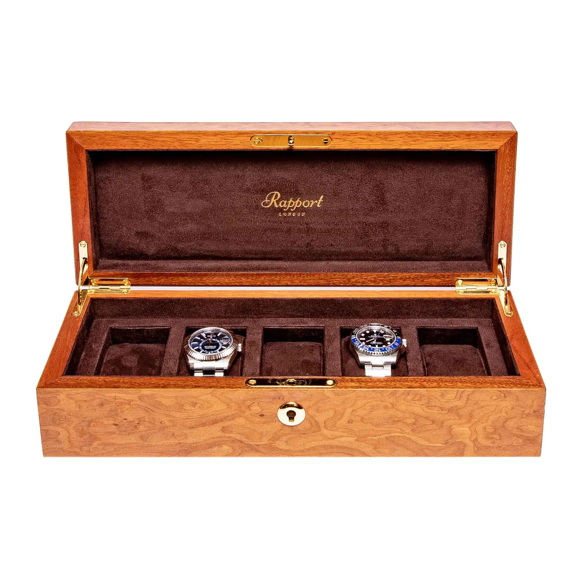 Luxury Wooden Style Glossy Watch Box 5 Slots NDMWR-30