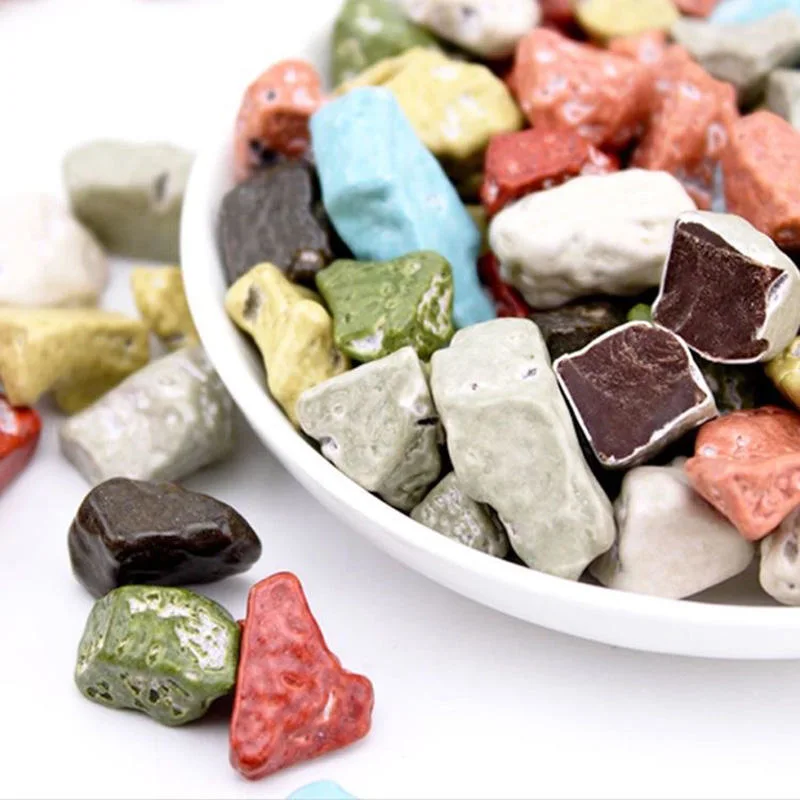 Chocolate for Supermarkets Shopping Mall Stone Chocolate Mix Colored Pebble Dragee Candy