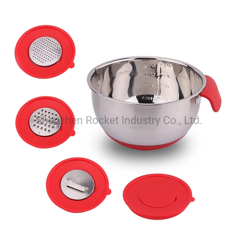 Multiple Function Combination Covers Salad Pot Set for Kitchen