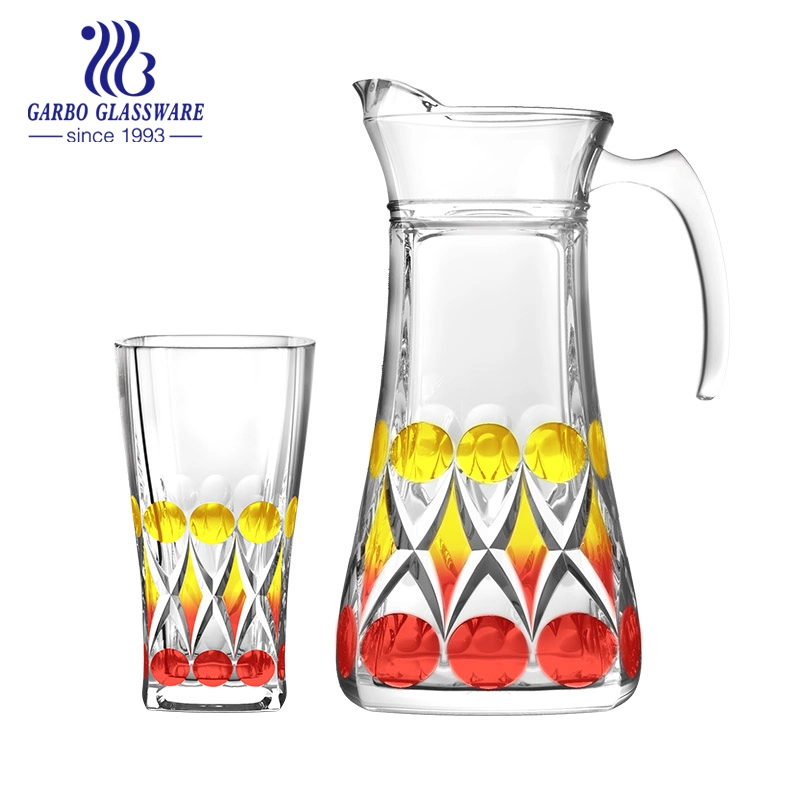 7pcs Promotion Gift Water Drinking Glass Tableware Jug Bottle Cup set