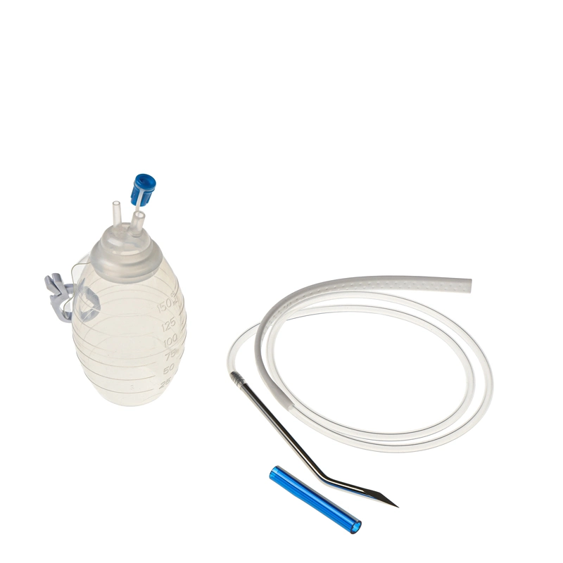 Hospital Supply 400ml Medical Spring Closed PVC Wound Drainage System