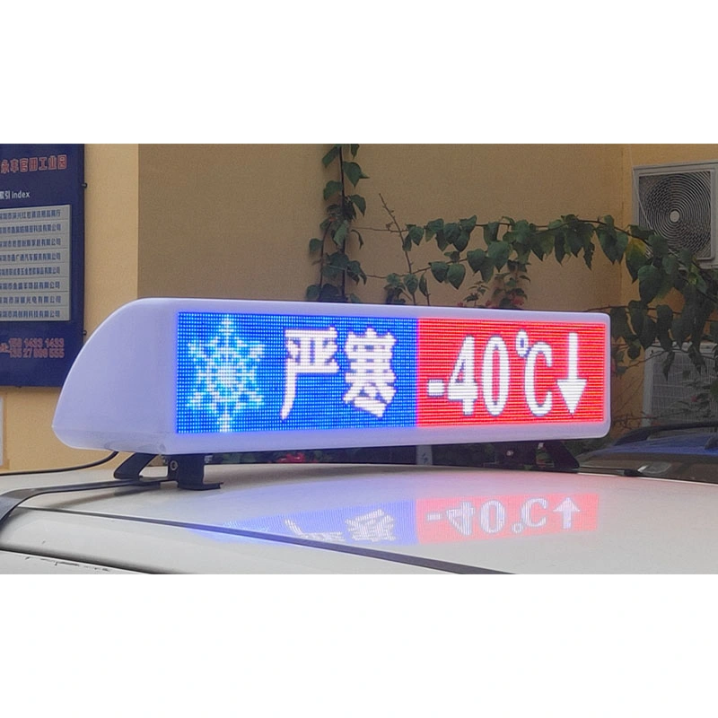 GPS 4G Wi-Fi Outdoor Taxi Top LED Display Screen Car Advertisement LED Video Display Outdoor P4 LED Display for Taxi