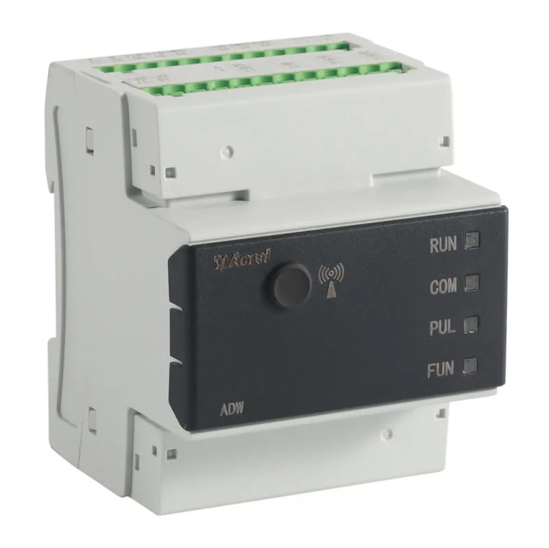 DIN Rail Three Phase RS485 Modbus Digital Electricity Energy Meter with Four Channels of Three-Phase at Most and Monitor Temperature and Leakage Current