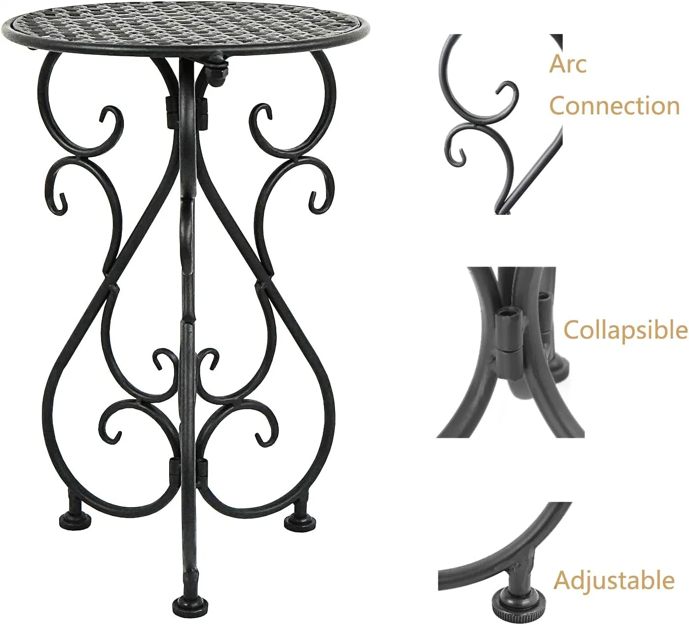 Portapotes Planillas de cercado de metal Monte cestas colgantes de arte de hierro Flor Stand140