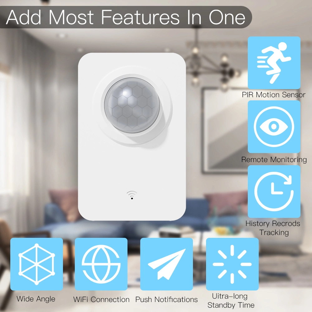 SLS Quick Reaction WiFi Smart Sensor de movimento PIR por infravermelhos humano Detector