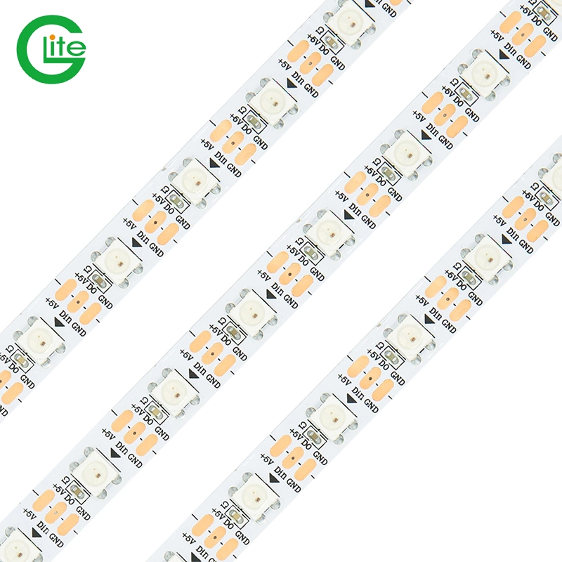 Ws2812b LED Strip Individually Digital Addressable Pixel RGB LED Strip 60LEDs/M 144 LEDs/M