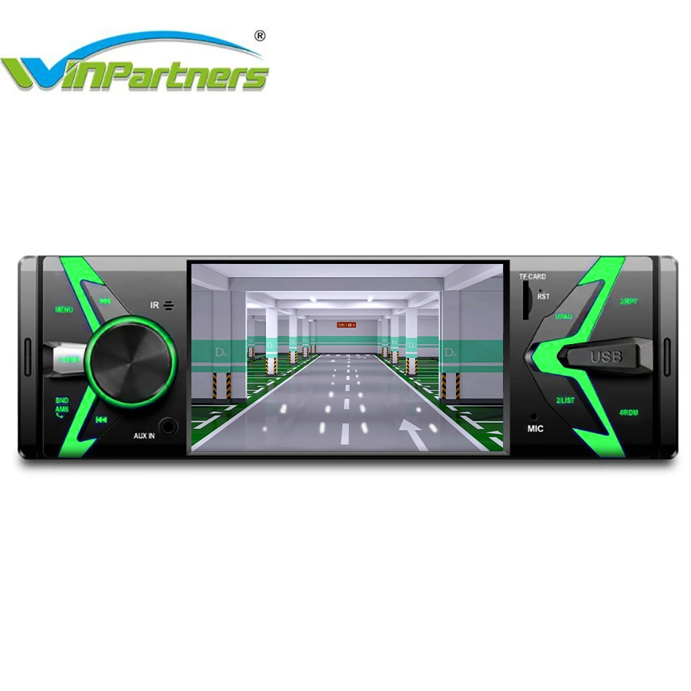 1 CD MP3/MP5 com leitor de rádio para automóvel e áudio e vídeo para automóvel Leitor de música de 4 polegadas