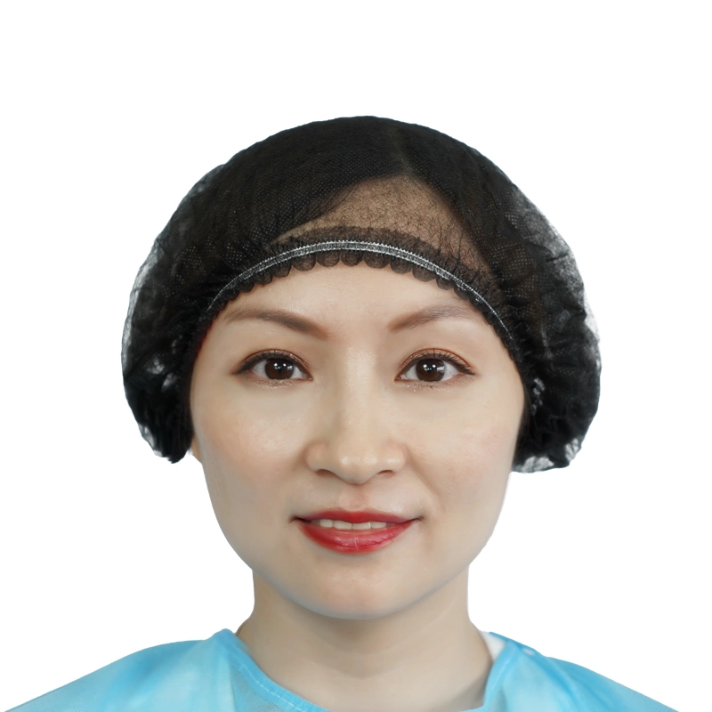 Customzied Package Disposable Protective Hair Nets Soft Bouffant Caps