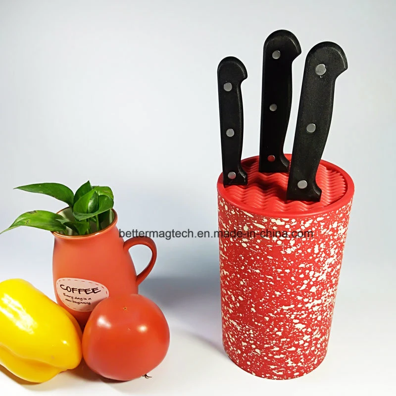 Kitchen Universal Round Knife Block Plastic Knife Storage