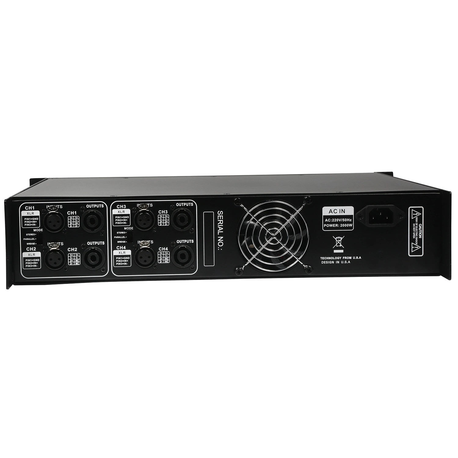 Mejor amplificador de potencia clase D-10000W (SM4-1600) amplificador de audio PRO perfecto para sistemas de sonido profesionales, altavoces PA y Touring Line Array