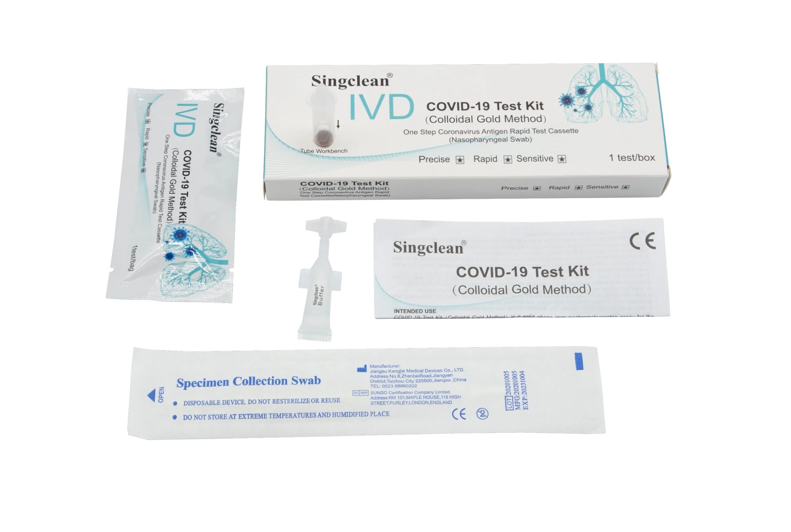 One Step Virus Rapid Diagnostic Test Kit Swab Test with CE Certificate