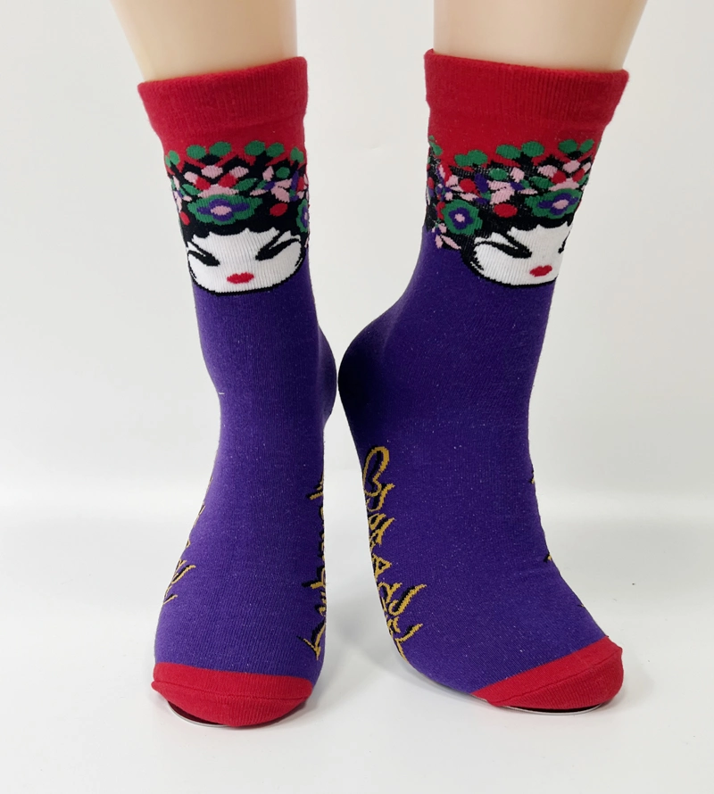 Custom Sock Happy Design High Elastic Breathable Sock Cotton Fashion Men Socks