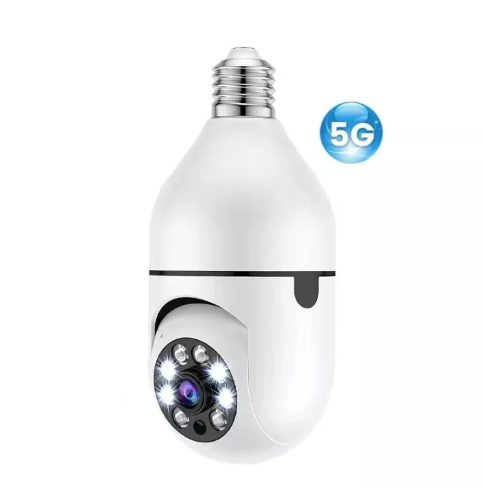 Lâmpada de luz Smart Home com Wi-Fi, câmara de 2 MP, 360 graus Câmara CCTV de segurança por IV sem fios e sem fios da Pnaoramic VR