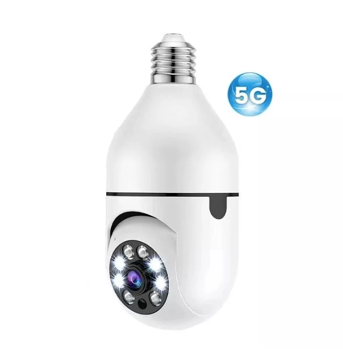 Lámpara de luz para el hogar inteligente WiFi 2MP Cámara 360 grados Cámara CCTV inalámbrica Pnaoramic ir Security VR